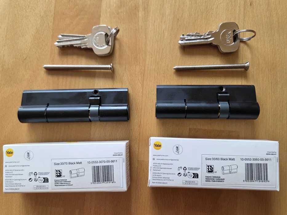 Wkładka do drzwi zamka 30/60, czarny, Yale Assa Abloy