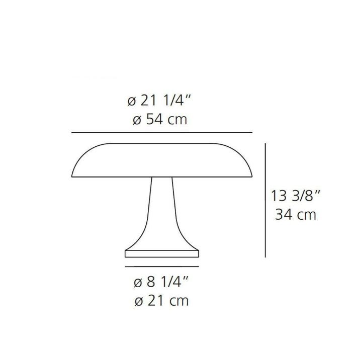 Candeeiro Artemide Nesso Branco de Giancarlo Mattioli e Città Nuova.