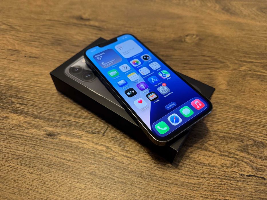 iPhone 13 Pro 128GB - Jak Nowy, 100% Kondycji Baterii, Duży Zestaw!