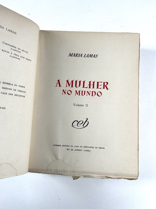 A mulher no mundo Volume I e II Maria Lamas 1952