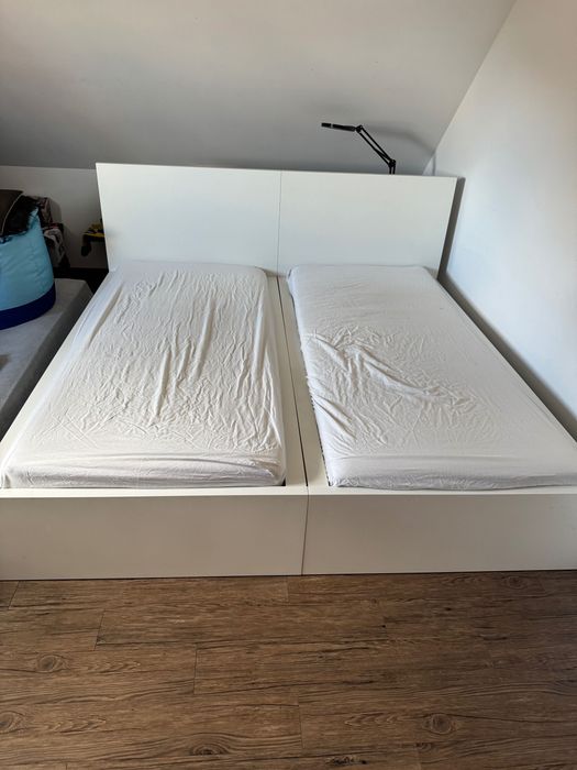 2x łóżko IKEA + 2x szafka nocna