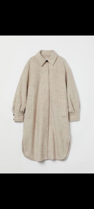 Пальто сорочка h&m оверсайз