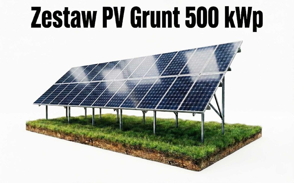 Zestaw PV Grunt 500 kWp (panele PV)