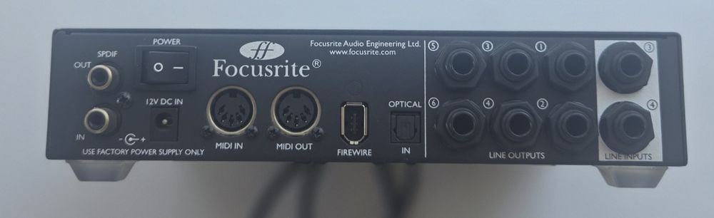 Interface de Áudio Focusrite Saffire PRO 24 DSP em Excelente Estado de Conservação.
