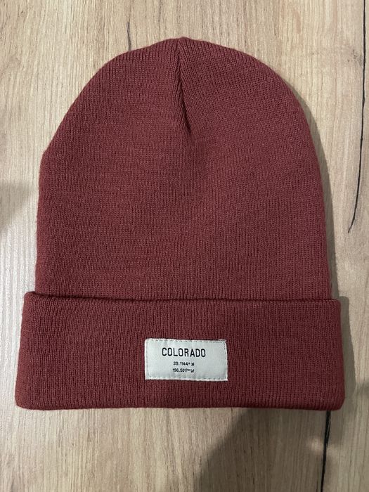 Czapka zimowa unisex ceglasty