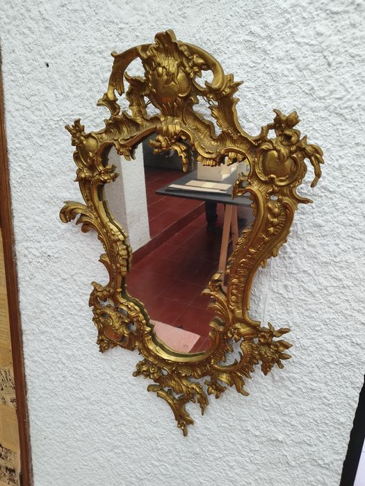 Espelho latão maciço