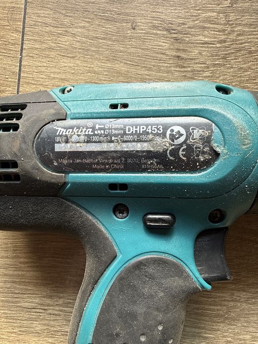 wiertarko-wkrętarka udarowa Makita DHP453 zasilana akumulatorem 18V. Sprawne !