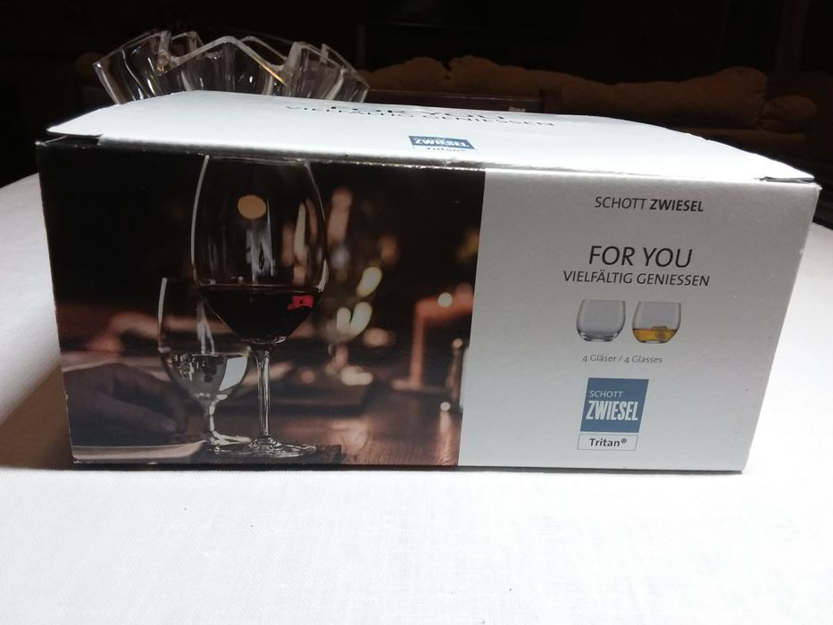 Conjunto de 4 copos de whisky  em vidro NOVO