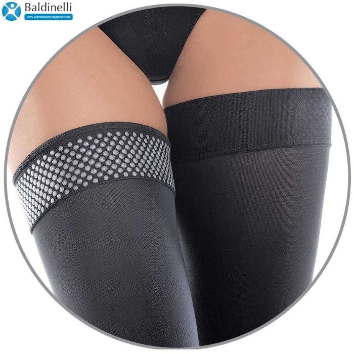 Чулки компрессионные с силиконовой резинкой