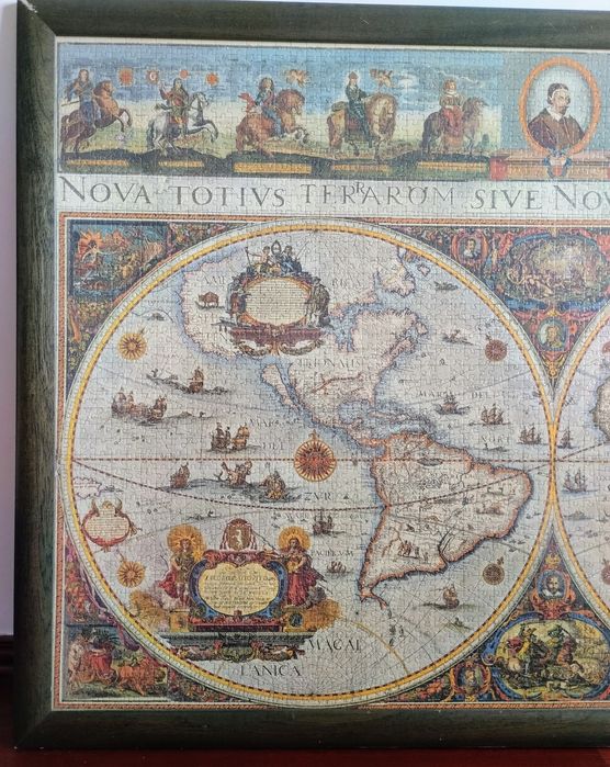 Puzzle emoldurado Mapa Mundi 1665