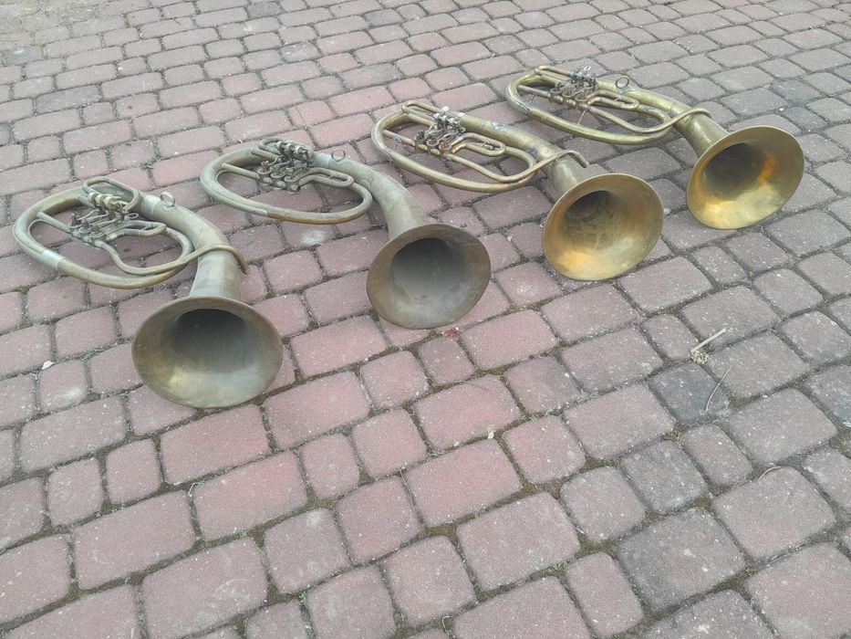 Sakshorn, saxhorn instrument 4 szt.