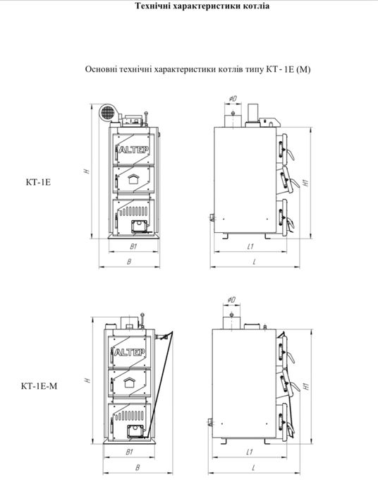 Котел ALTEP Classic Plus 12 кВт, твердопаливні котли АЛЬТЕП котлы