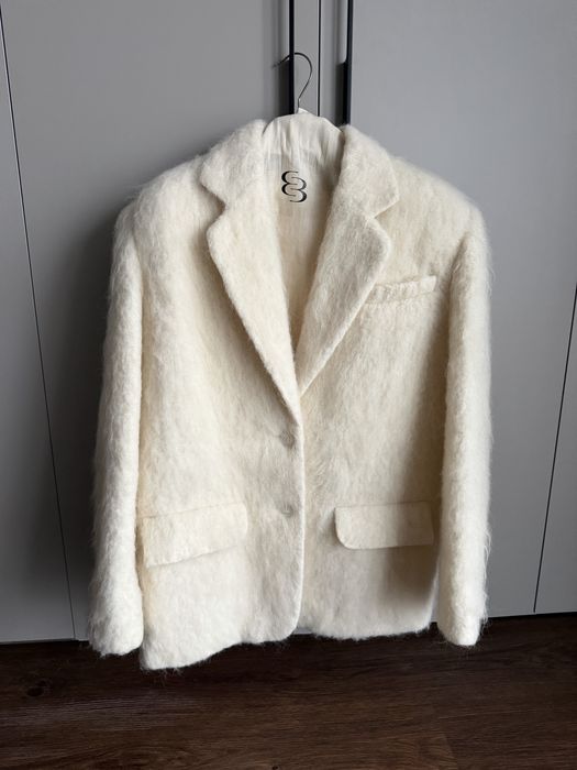 Пальто-жакет оверсайз з альпаки Bazhane