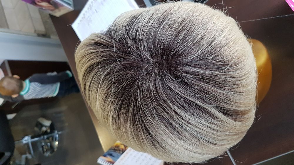 Peruka sztuczna krótkie blond inne popiel bob UMA DR613