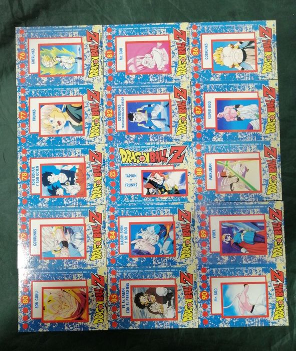 Cartas dbz Dragon Ball Z  2 série estado rigorosamente novo  cada 0,75
