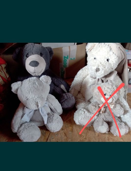 Zestaw misiów pluszowych. Misie pluszowe do kolekcjonowania.