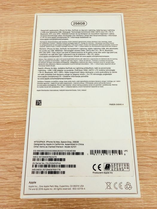 smartfon Apple iPhone XS | Space Gray | 4/256 GB |