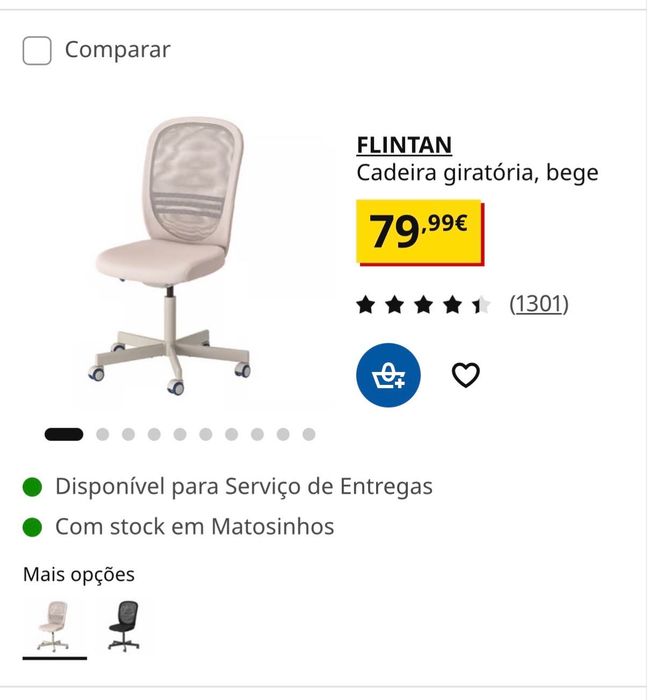 Cadeira e secretária de escritório