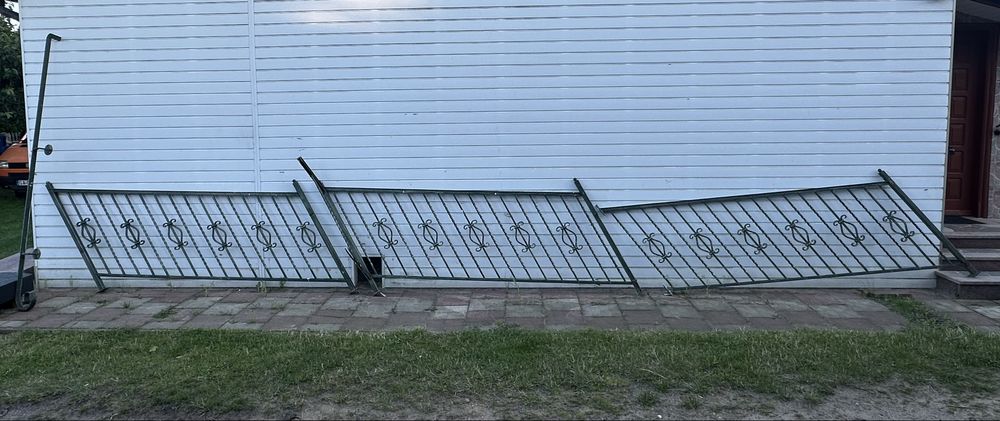 Balustrady barierki masywne kute ręczna robota stan bardzo dobry