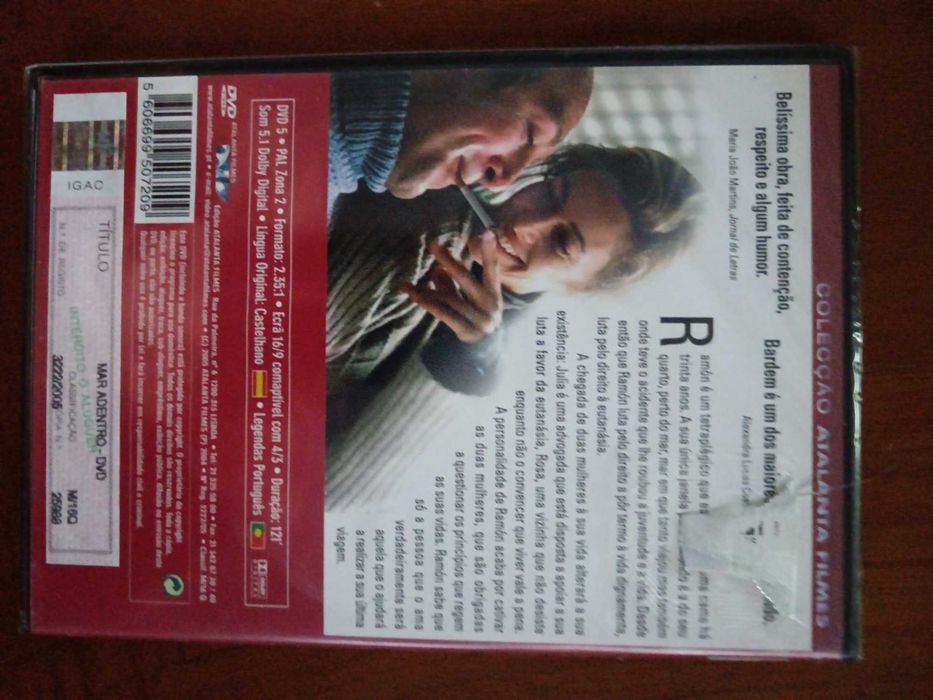 filme dvd original - mar adentro - selado