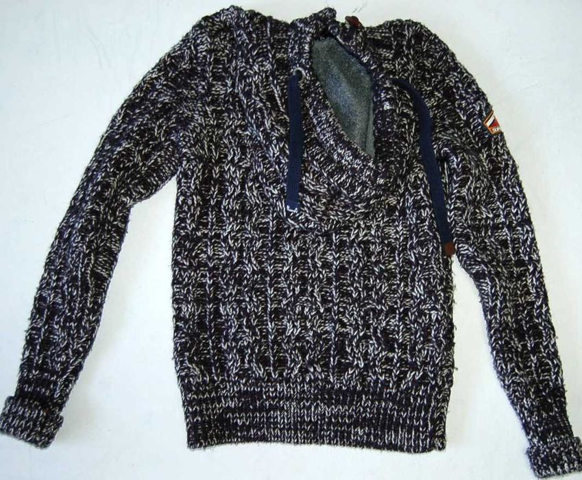 SUPERDRY MT.EVEREST ROZ.S sweter męski gruby ciepły z wełną