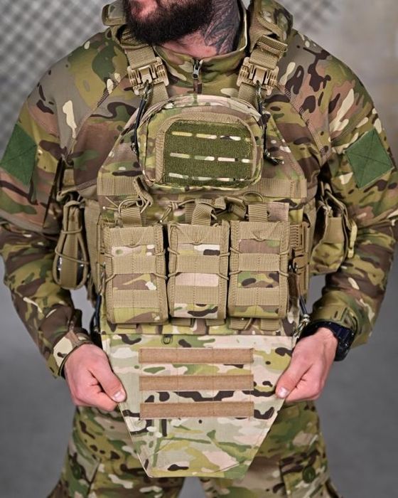 Плитоноска з напашником + Рюкзак/ мультикам плитоноска / плитоноска