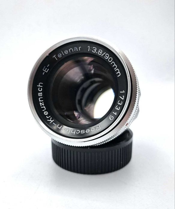 Roeschlein-Kreuznach -E- Telenar 90mm f/3.8 Braun Paxette різьба М39