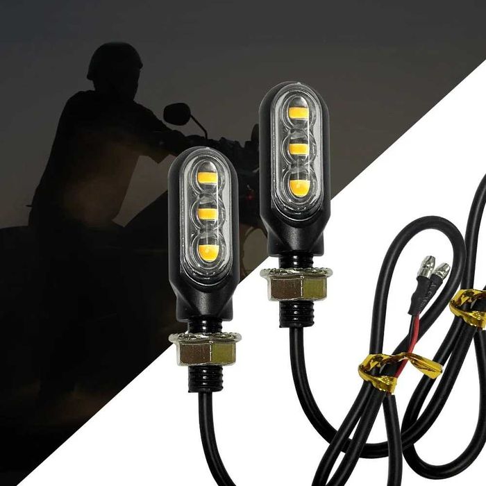 Par de Piscas LED Dinâmicos com Efeito Fluir