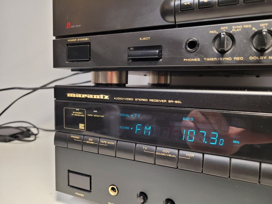 Wieża Marantz - Amplituner SR-60L, Magnetofon SD415, Odtwarzacz CD42