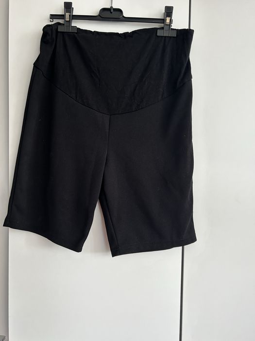 Czarne kolarki ciążowe spodenki krótkie leginsy szorty w ciąży