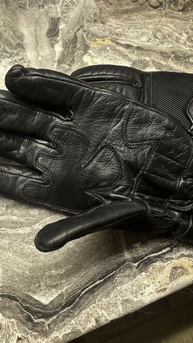 Шкіряні мотоперчатки Haveba з захистом Kevlar (Розмір 9 / L) – Стан ідеальний