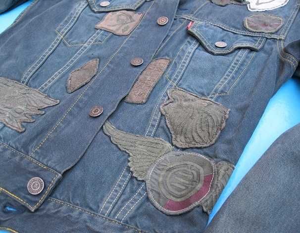 nowa JEDYNA kurtka KATANA bluza LEVIS koszula S patches DIESEL jacket