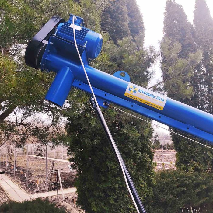 Шнековый погрузчик. Гвинтовий конвеєр. Шнек 133х12 м, протруйник