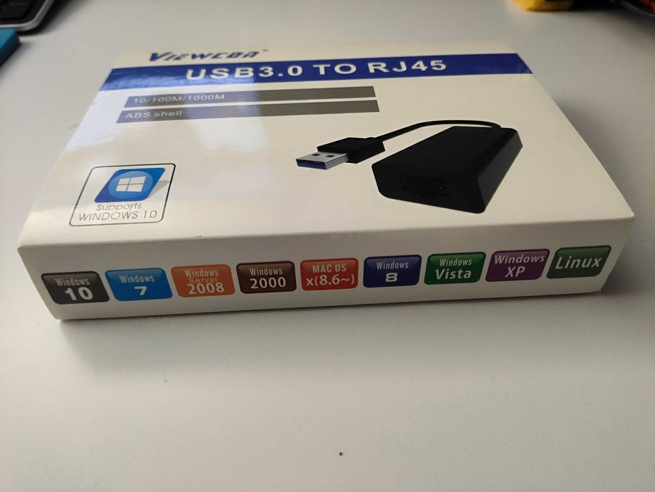 Адаптер-перехідник Viewcon VE874 з USB Type-A на Gigabit Ethernet