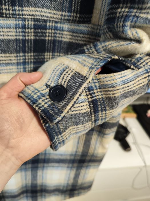 Płaszcz koszulowy, płaszcz w kratkę