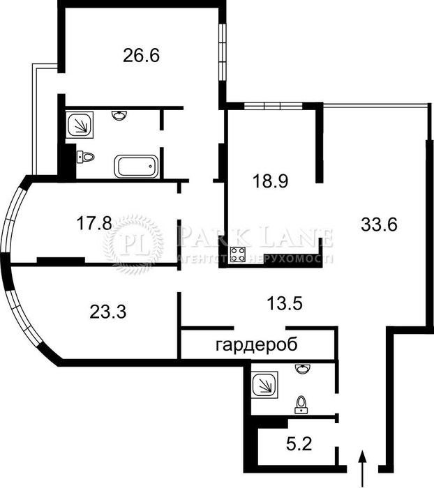 4+-rooms apartment apartment by the address (area 172 m²) - Atlanta.ua - photo 2