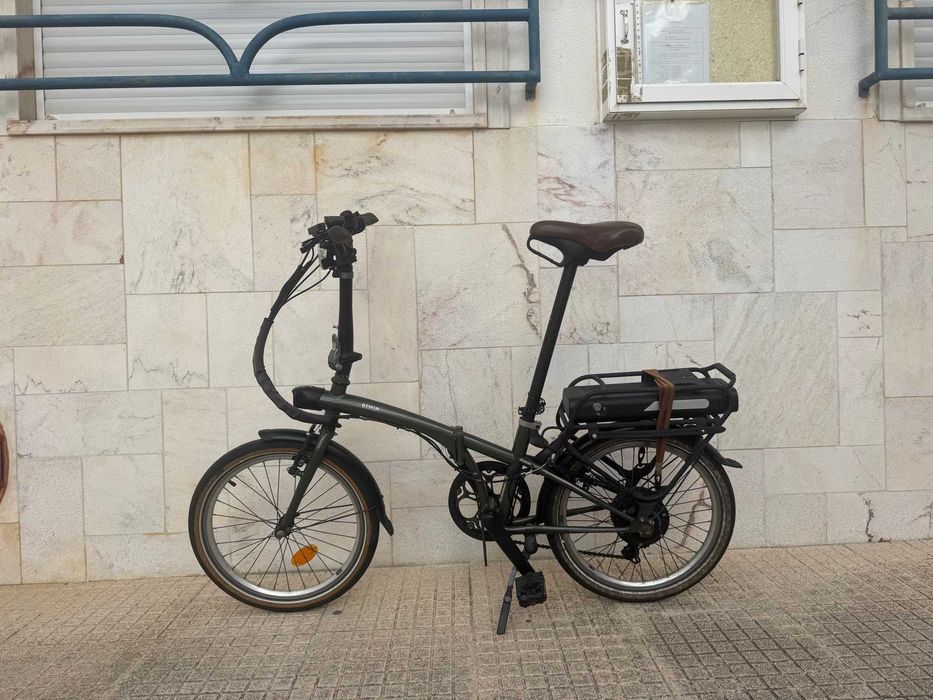 Bicicleta elétrica dobrável Decathlon E-Fold 500 + 3 câmaras novas