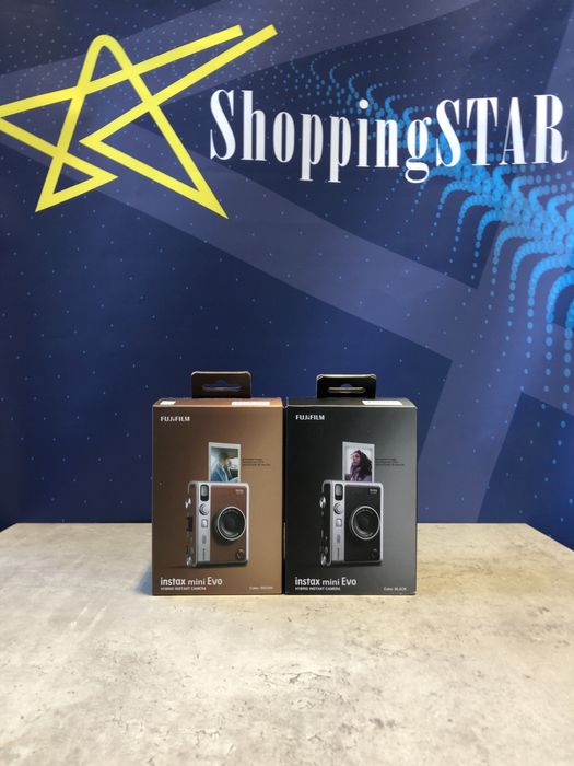 Фотокамера Fujifilm Instax mini EVO Black/Brown • Нова • Запакована!
