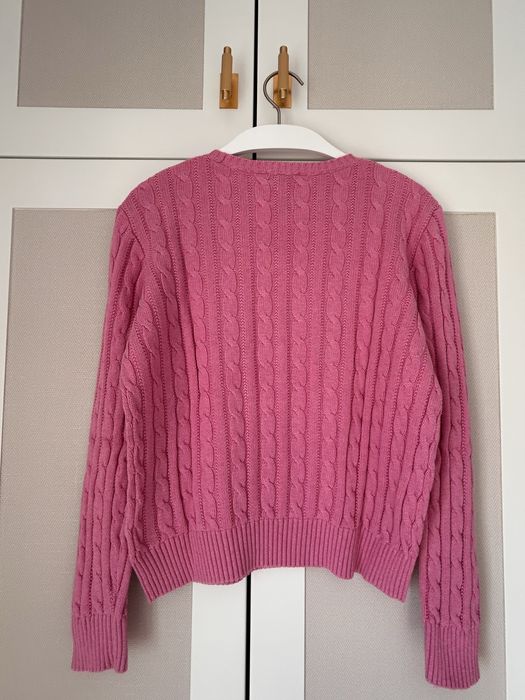 Polo Ralph Lauren camisola rosa cable knit 16 anos / S