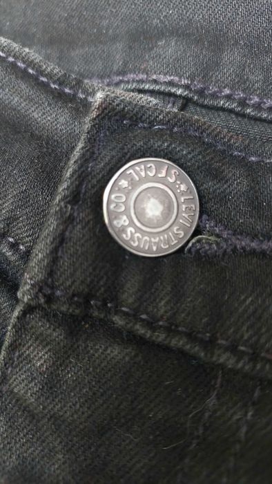 Spodnie jeansy czarne LEVI'S Premium, R. W28 L30