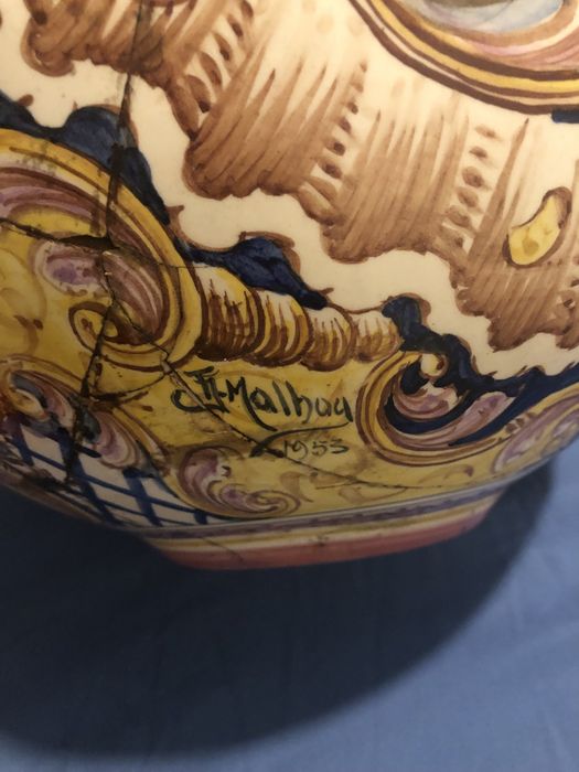 Porcelana pintada a mao 1953