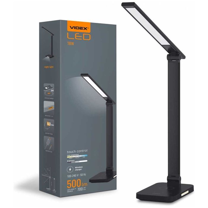 Аккумуляторная настольная лампа Videx.