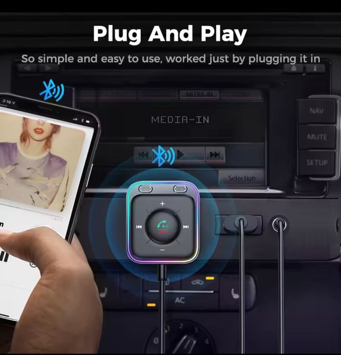 JOYROOM Car Bluetooth Adapter Aux. (New Item)64751541494146122