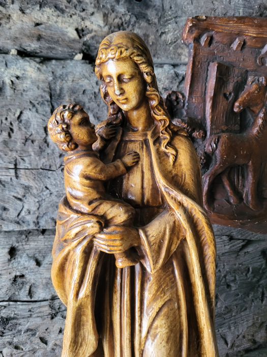 * rezerwacja Duża figurka Matki Bożej Maryja z dzieciątkiem Jezus