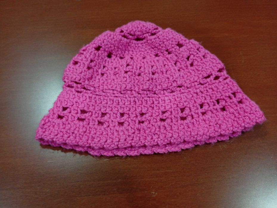 Gorro malha bebé menina