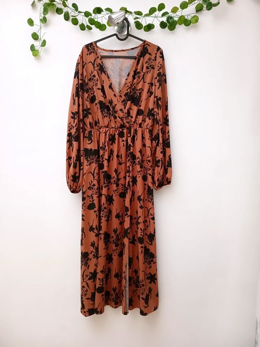 Vestido Maxi Cor Tijolo