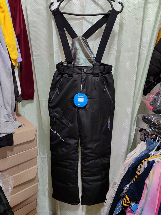 Детские термоштаны на лямках, полукомбез 104-164 см