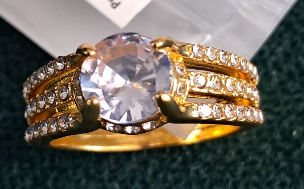 Pierścionek złoty złotopodobny rozm 9