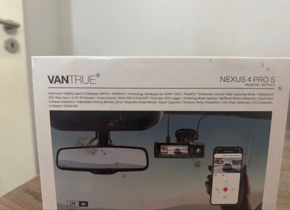 Vantrue Nexus 4 Pro S – Nova e Selada
