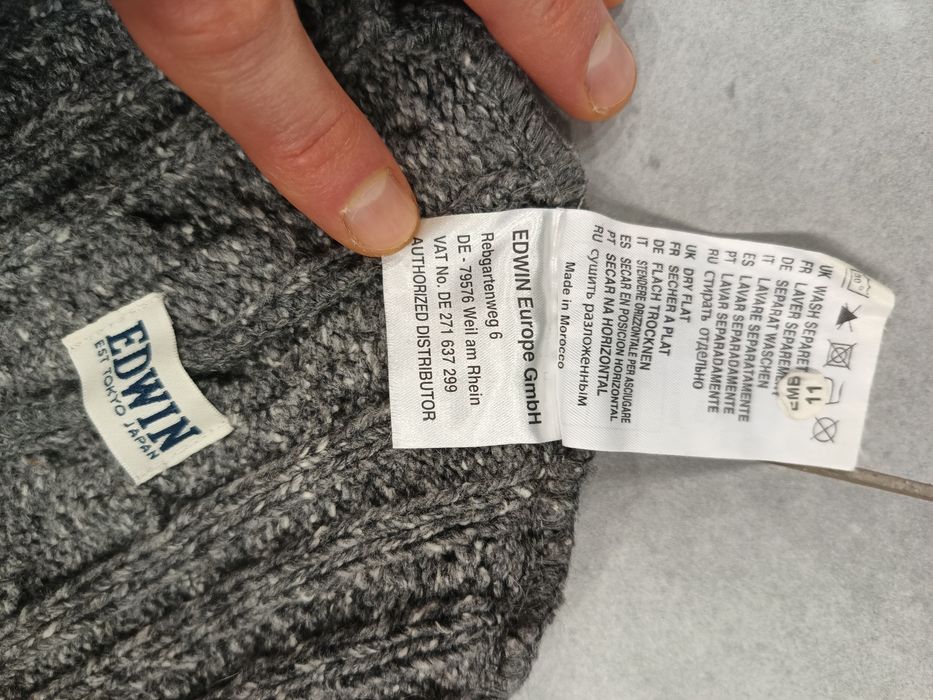 Czapka Edwin est Tokyo Japan oiler beanie wełna one size zimowa dziana